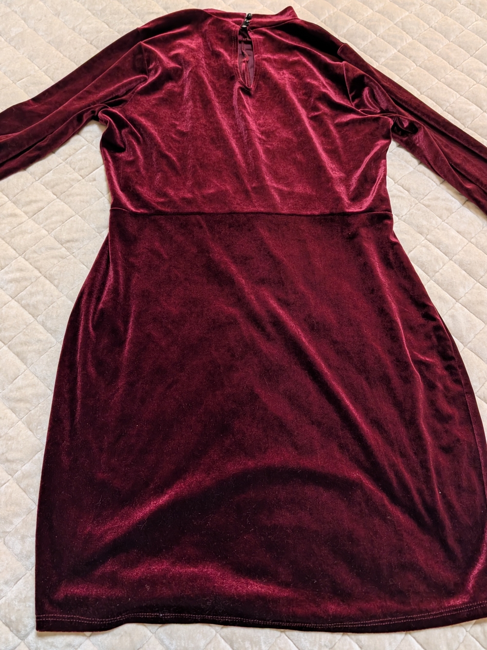 Charlotte Russe Burgundy Velvet Mini Dress